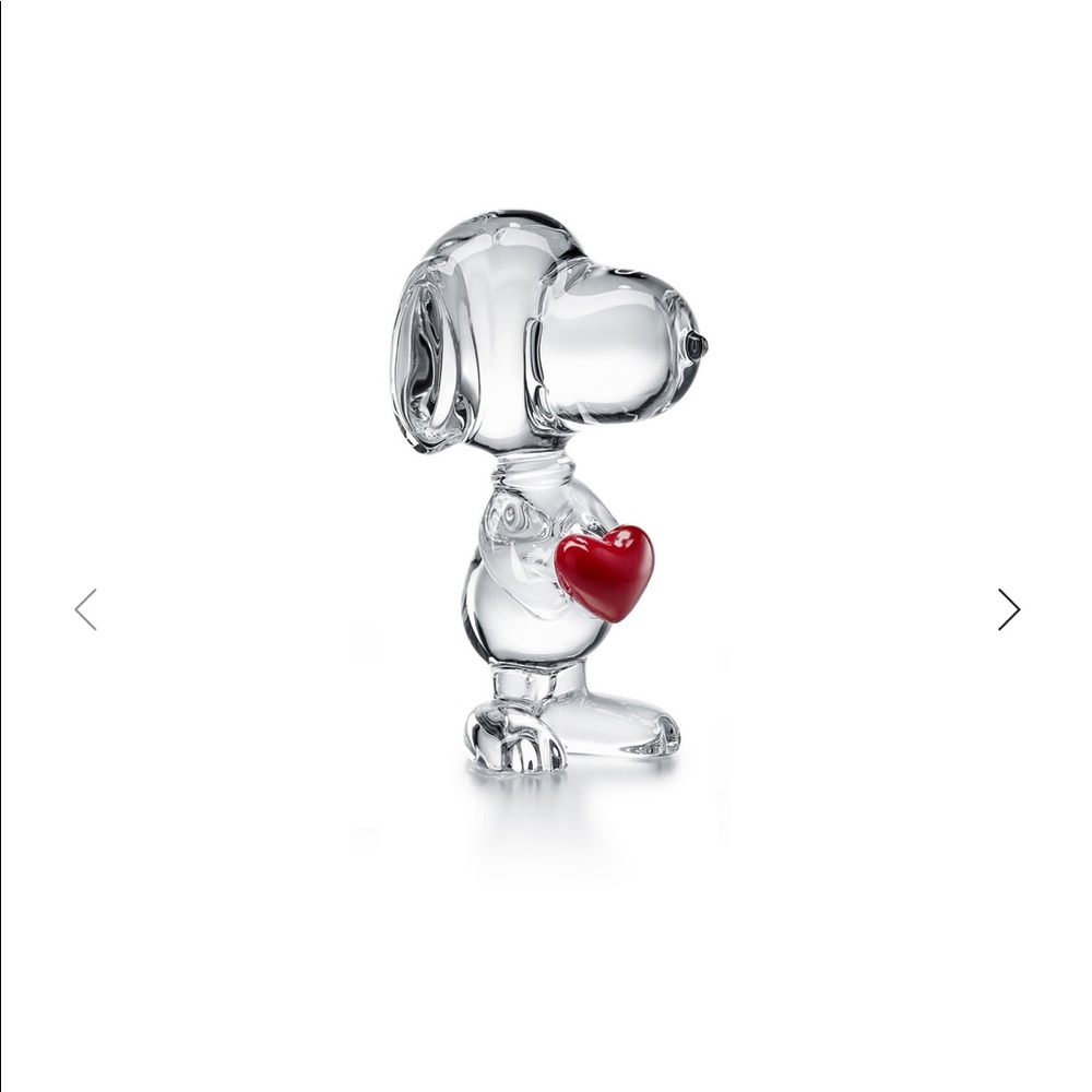 Baccarat Snoopy 70th anniversary crystal figurines